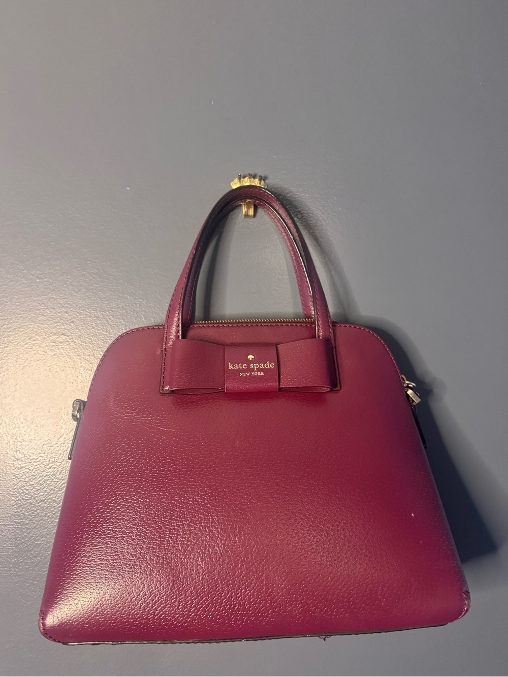 Kate Spade Beautiful Plum Purple Dome Satchel, the perfect Handbag / Purse ❤️